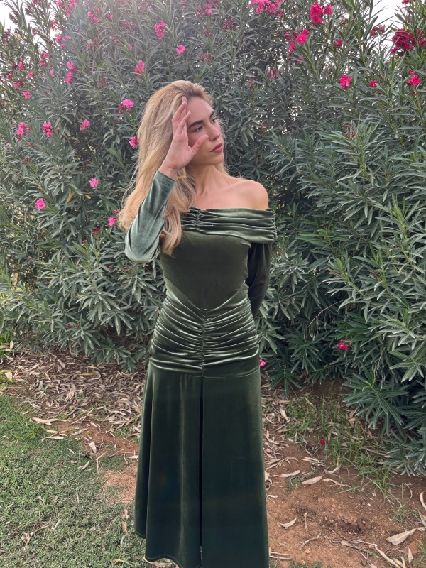 Robe verte Abigail