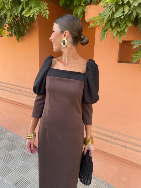 Robe brune Enriqueta