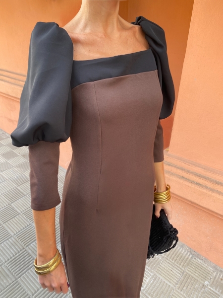 Vestido Enriqueta Brown 2