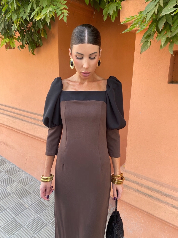 Vestido Enriqueta Brown