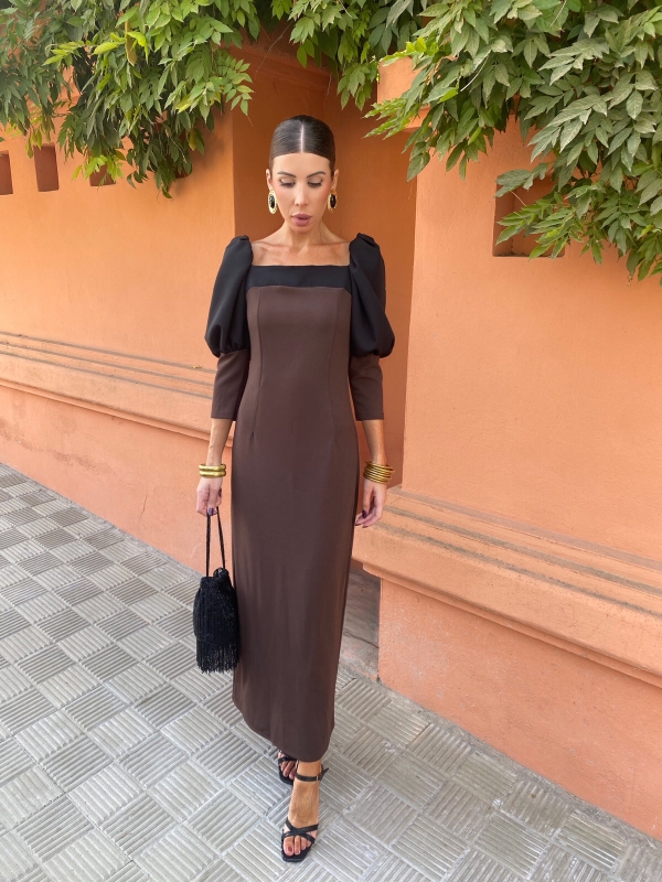 Vestido Enriqueta Brown