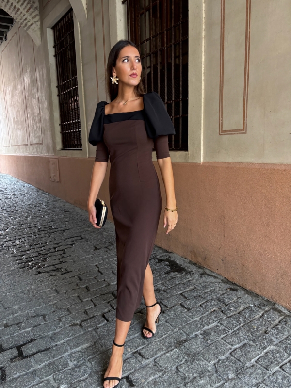 Vestido Enriqueta Brown