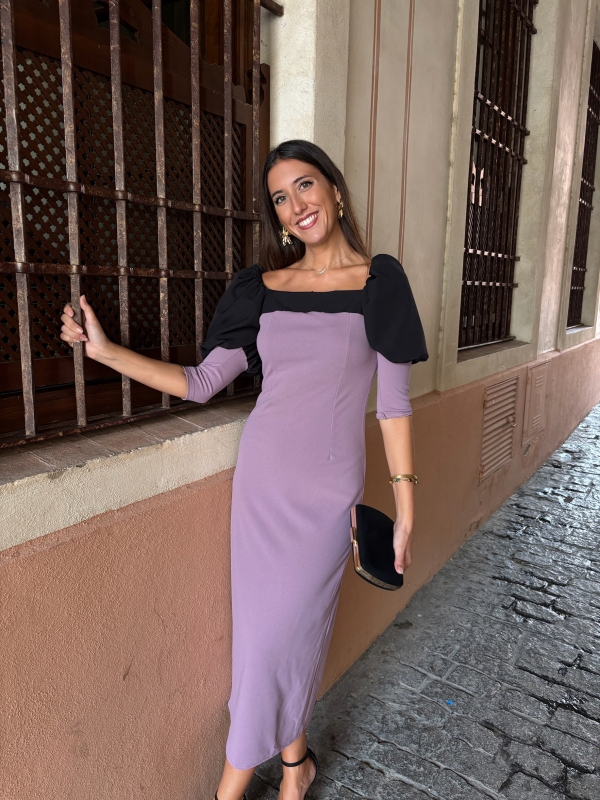 Vestido Enriqueta Malva