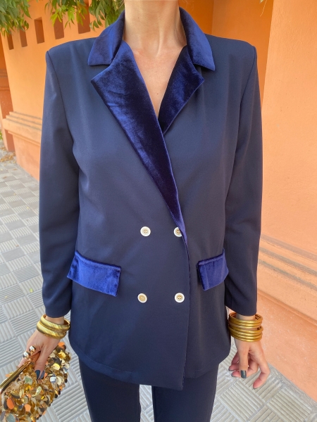 Conjunto Nerva azul-marinho 2