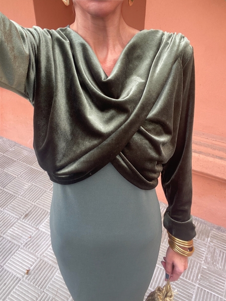 Vestido Casademunt Verde Seco