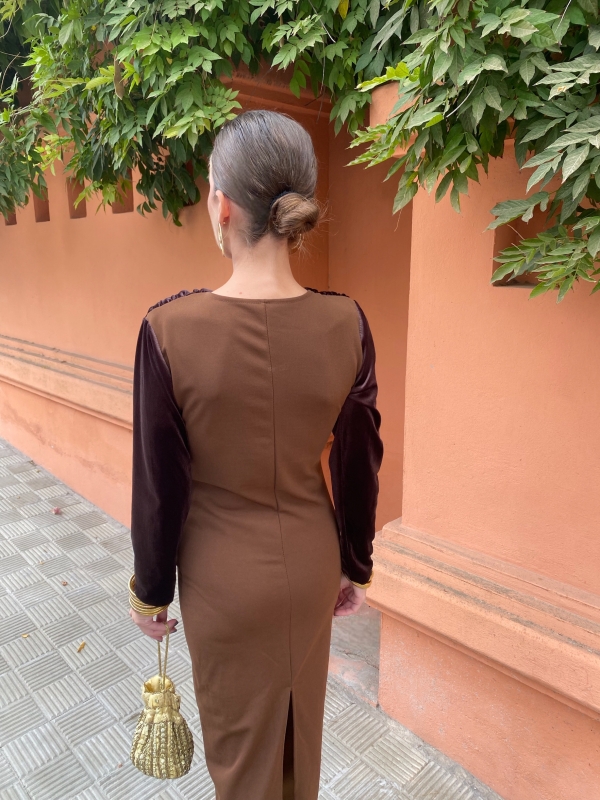 Vestido Casademunt Marrón