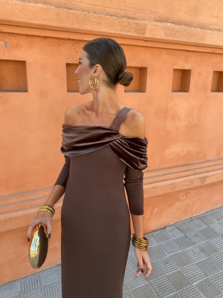 Vestido Bernarda Marrón