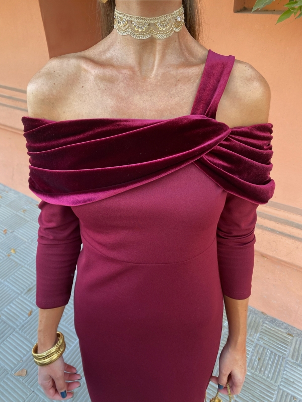 Vestido Bernarda Garnet