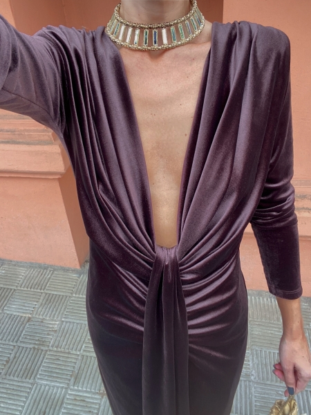 Vestido Coliza Terciopelo (Varios Colores) 2
