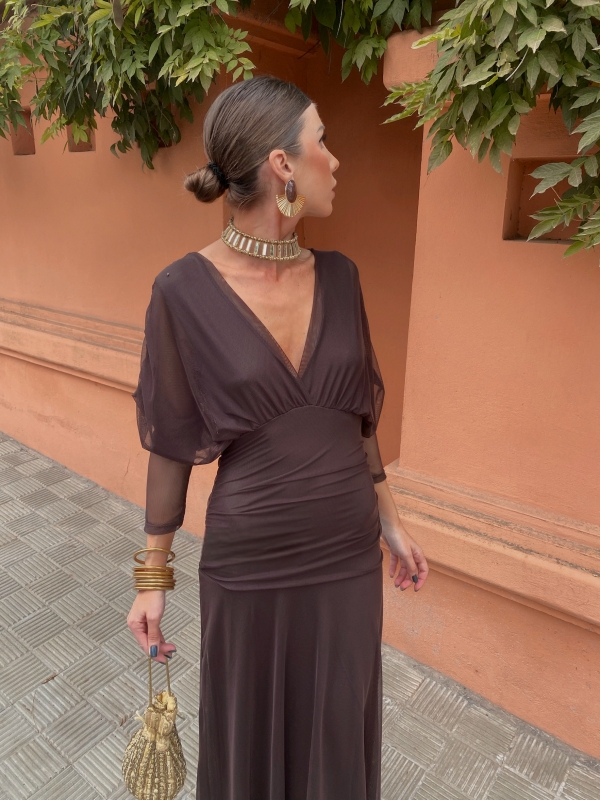 Robe marron Uyoa