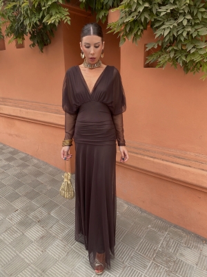 Robe marron Uyoa