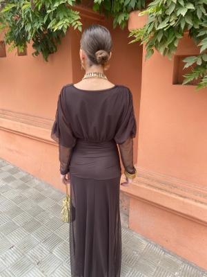 Robe marron Uyoa