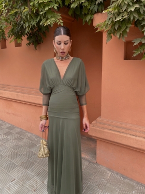 Vestido verde seco Uyoa