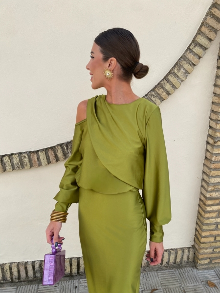 Vestido Valentina Pistacho