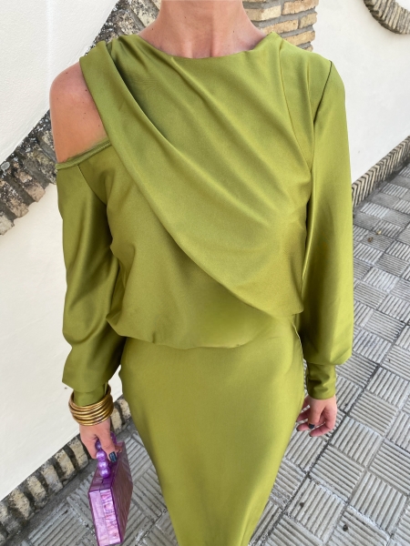 Vestido Valentina Pistacho 2