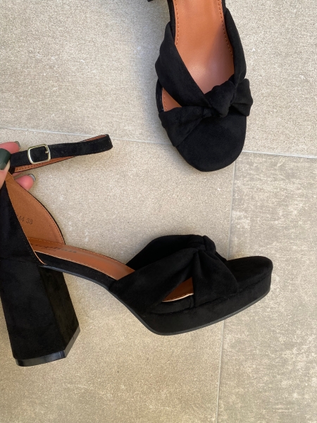 Sandalias Tacón Carol Negras 2