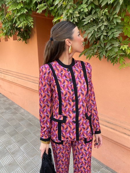 Set Nicole rosa/arancio