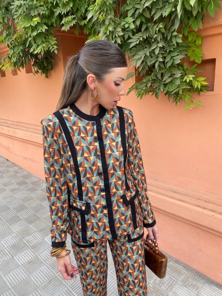 Conjunto Nicole Turquesa/Mostaza 2