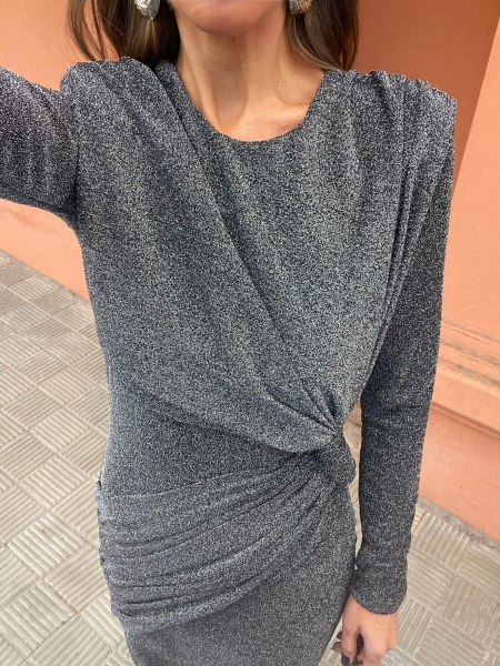 Vestido Alfalfa Brillo Plata 2