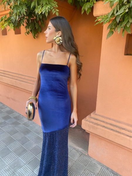 Robe Damaris bleu marine