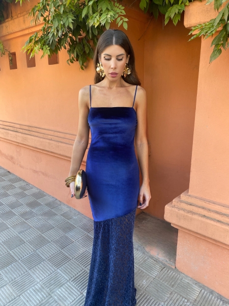 Robe Damaris bleu marine 2