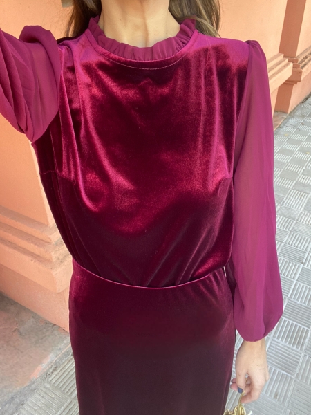 Conjunto de saia Puritas Garnet