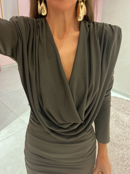 Velarde Short Brown Dress 2