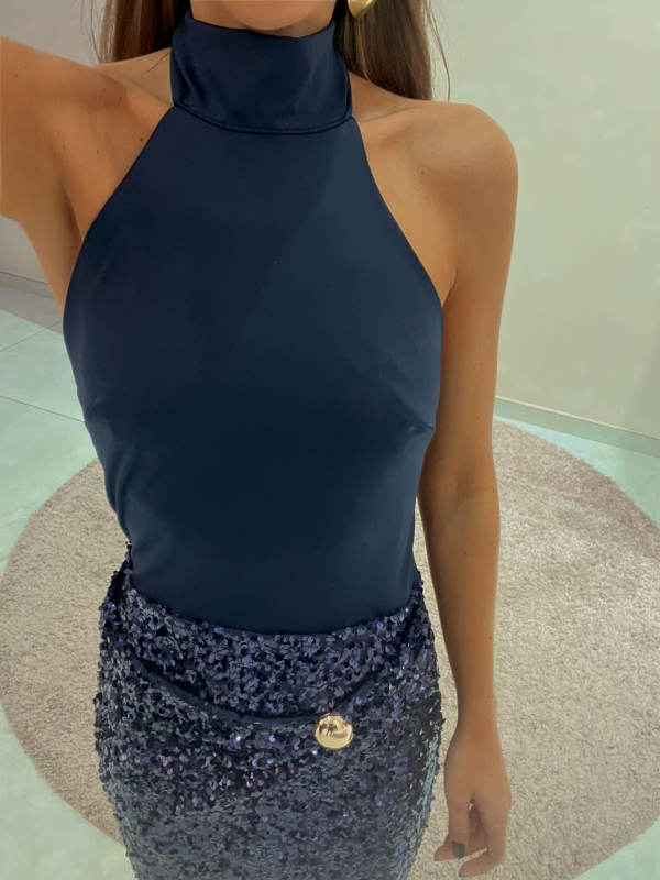 Navy Blue Suite Dress