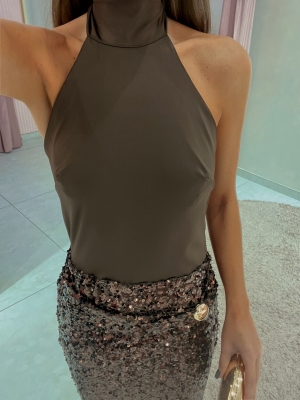 Vestido Suite castanho