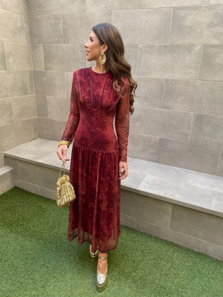 Vestido Diana Rojizo 2