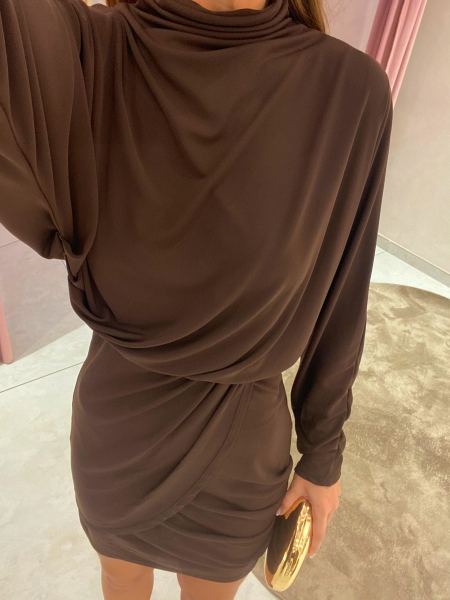 Vestido Farándula Marrón