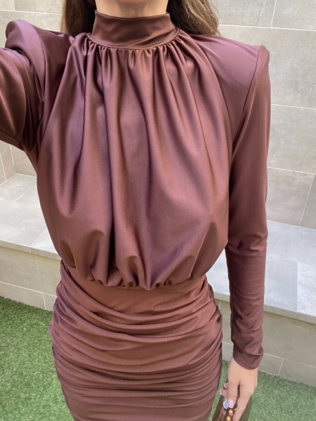 Vestido Larios Marrón