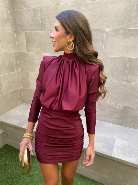 Vestido Larios Granate 2