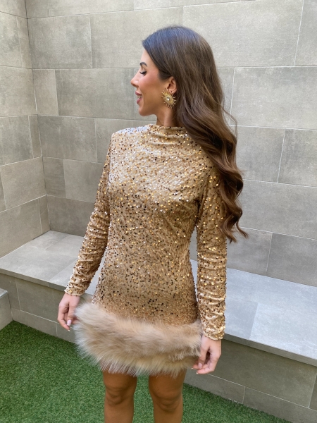 Vestido Real Champagne