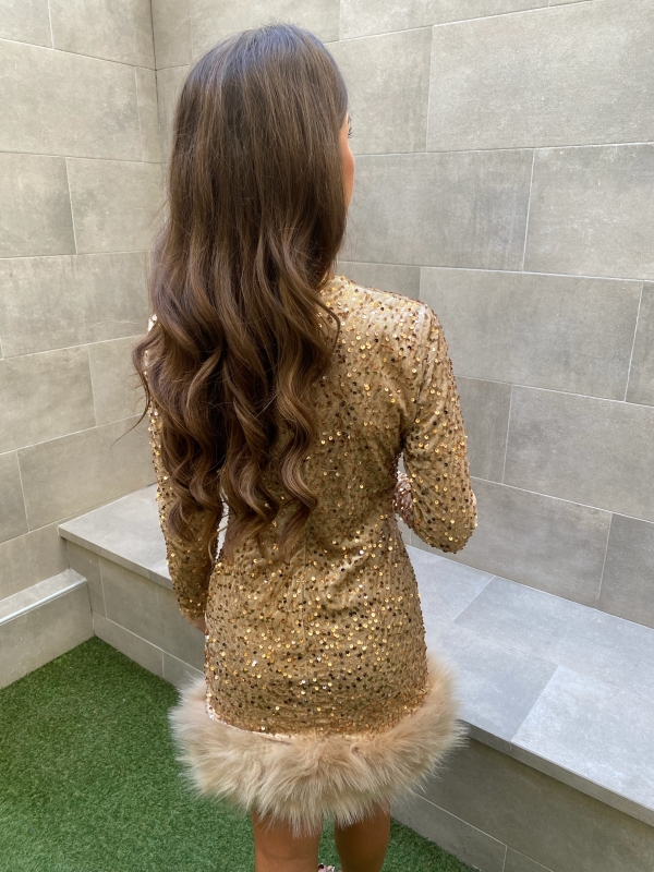 Vestido Real Champagne