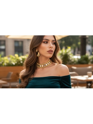 Rhombus Mirror Choker
