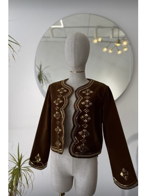 Casaco Goltier castanho