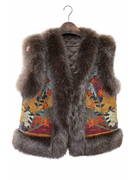 Gilet Angie Marrone 2