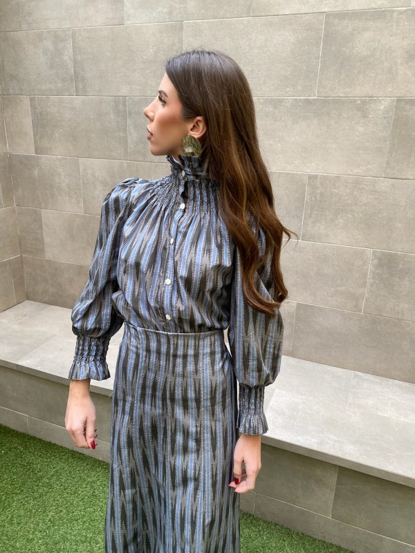 Conjunto Delfos Azul/Cinza