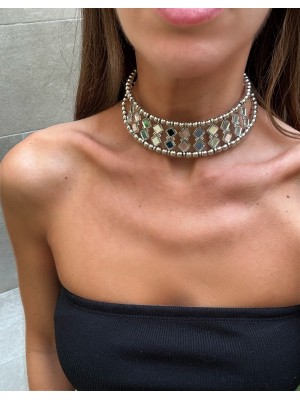 Silver Kinsasa Choker