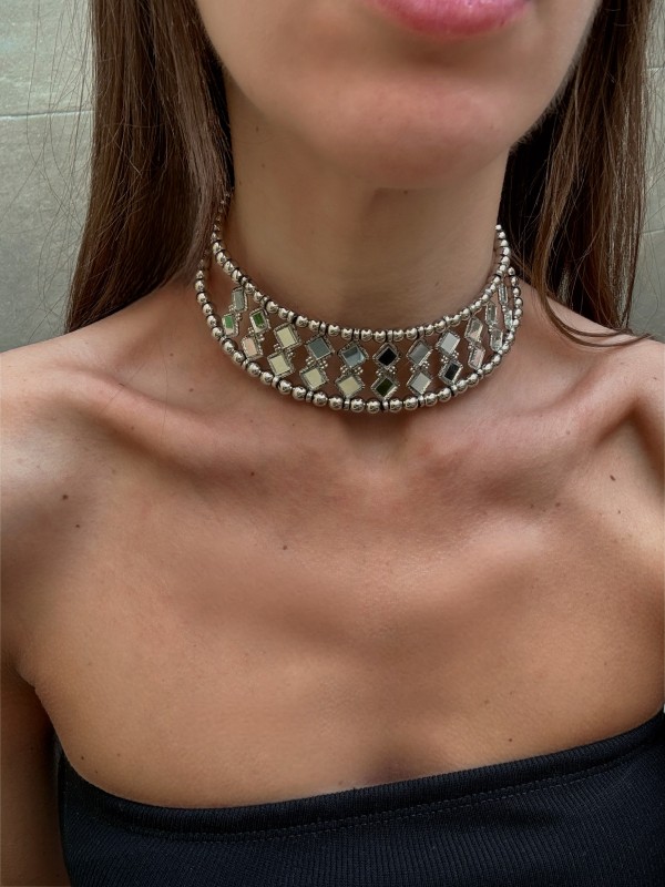 Silver Kinsasa Choker