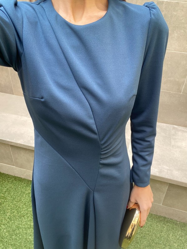 Vestido Begoña Petróleo