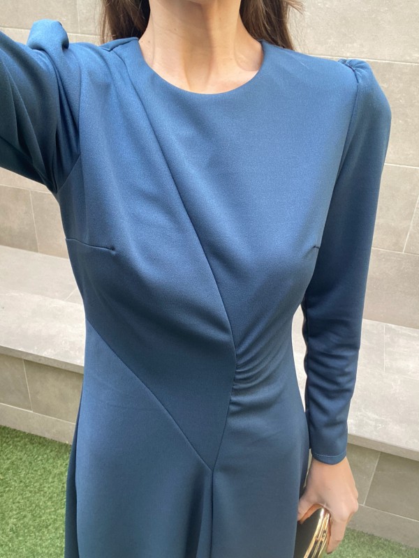 Vestido Begoña Petróleo