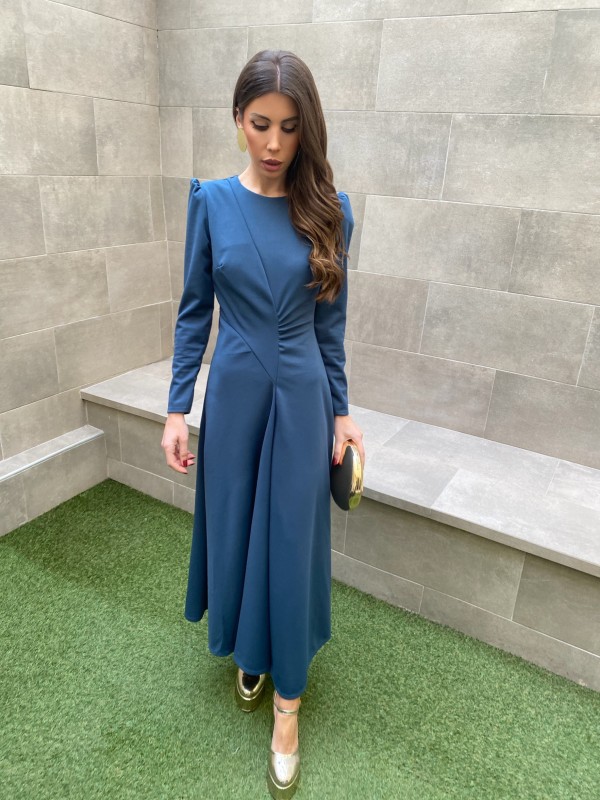 Vestido Begoña Petróleo