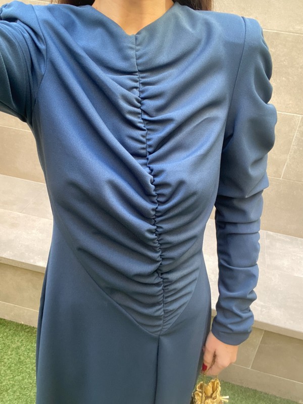 Vestido Remedios Petróleo