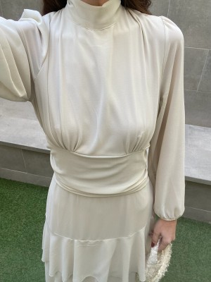 Vestido Purificación Beige