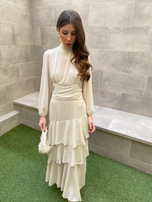 Purificación Beige Dress