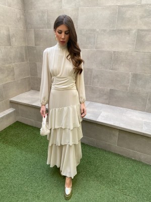 Purificación Beige Dress