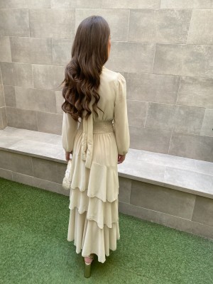 Purificación Beige Dress