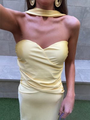 Robe jaune Micaella
